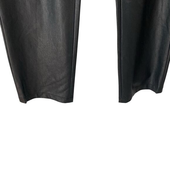 Brochu Walker Black Juniper Stretch Crop Pants faux Leather size small - Picture 4 of 9